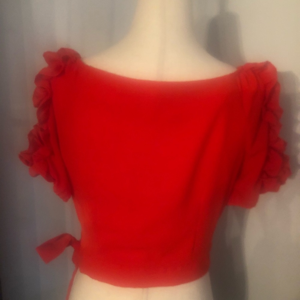 Women’s V Neck red shirt